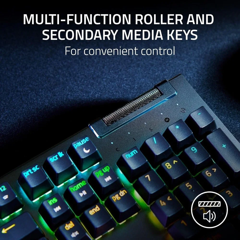 Razer BlackWidow‎ V4 X RGB Mechanical Keyboard Yellow Linear Switch PC